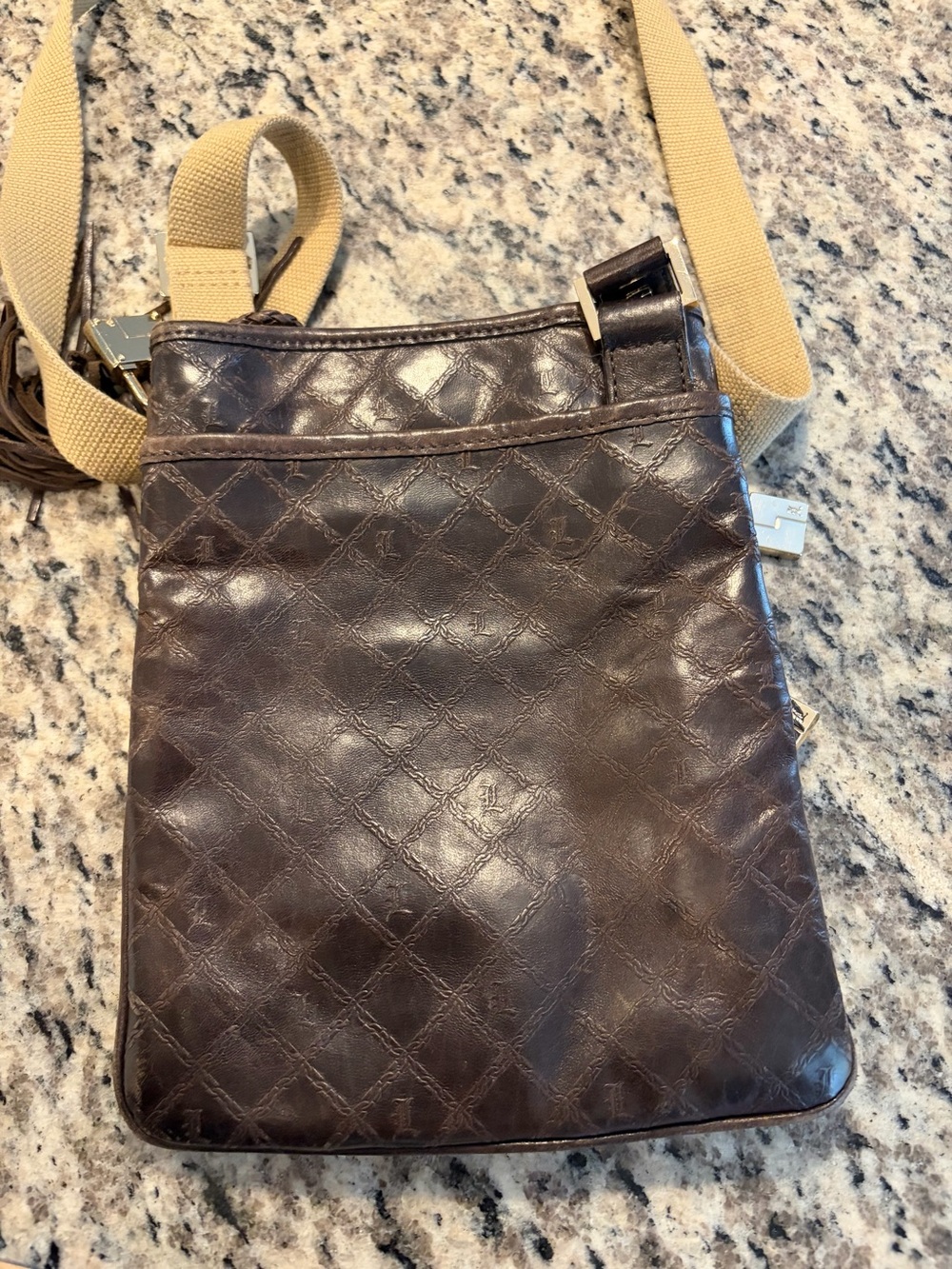 Gwen Stefani L.A.M.B  Brown Leather Crossbody Bag - Picture 3 of 5